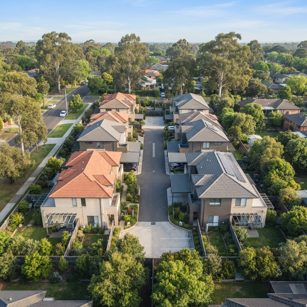 Modern townhouse Owners Corporation community in Victoria